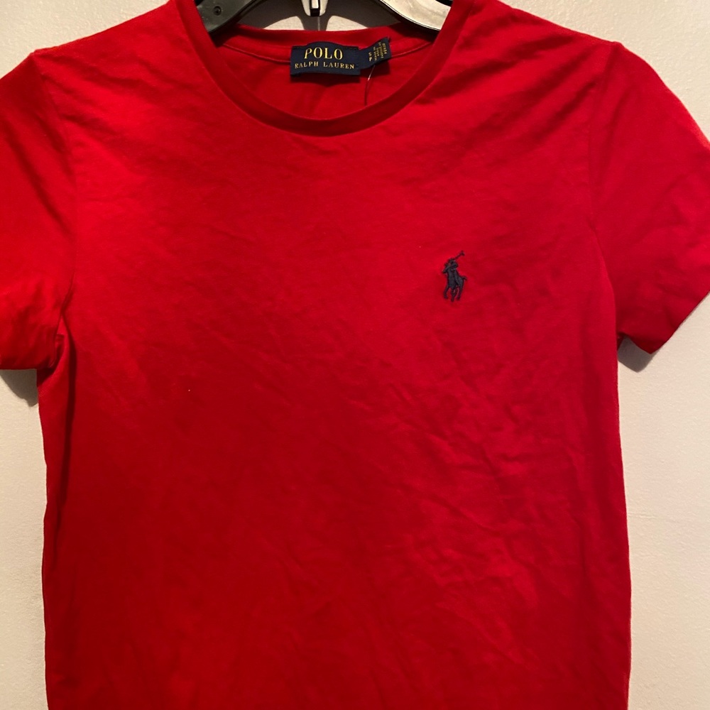 Red Ralph Lauren shirt